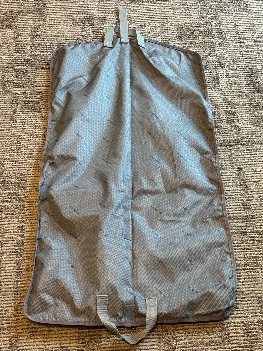 Gray Zippered Garment Bag with 2 dust bags